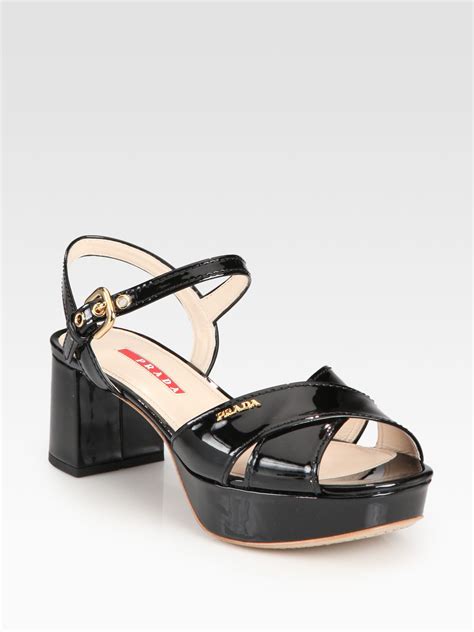 prada criss cross platform|prada platform sandals.